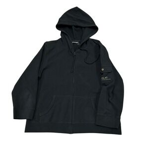 Vintage Polo Ralph Lauren Jeans Hoodie Womens Small RL 67 Black Full Zip Soft